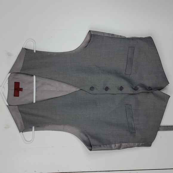 Renoir Classic Fit Vest Suit Tux Gray BUtton Front Wedding Groomsmen Mens 38R - Picture 1 of 9